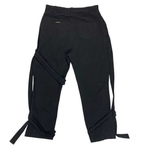 Maniere De Voir Black Straight Leg Pants - Picture 4 of 16